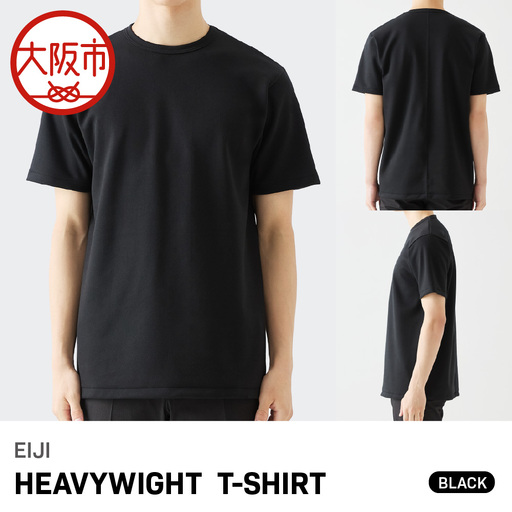 [Tシャツ]EIJI HEAVYWIGHT T-SHIRT オーガニックコットン [BLACK]_OS063-0005-02