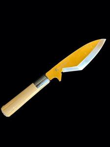 高級庖丁「武の包丁」モリブデン出刃包丁 ゴールド 刀身約125mm