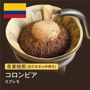 [中挽き]#001 コロンビア スプレモ コーヒー豆 310g 自家焙煎 大山珈琲