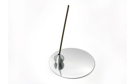 堺の伝統産品 お香立て [しずく-ALUMINUM]とincense holder plate [ALUMINUM] セット