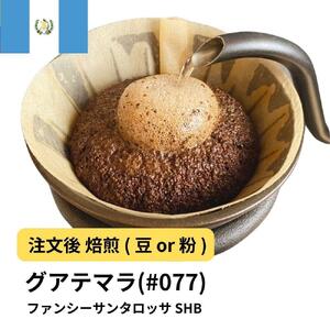 [粉]コーヒー #077 グアテマラ ファンシーサンタロッサ SHB 310g 当日焙煎 大山珈琲