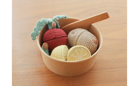 HOPPL(ホップル)手編みmamagotoy(ままごトイ)おやさいセット