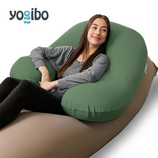 ヨギボー サポート オリーブグリーン Yogibo Support 授乳クッション 背もたれ 肘置き U字型 ビーズクッション 妊婦 マタニティ 読書 洗えるカバー インテリア 大阪府 岸和田市