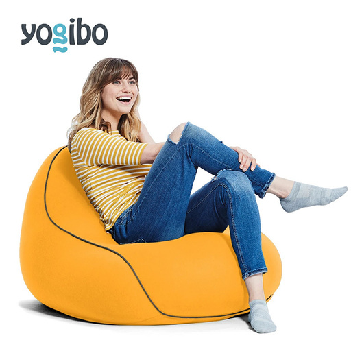 ヨギボー ラウンジャー アンバーゴールド Yogibo Lounger ビーズクッション 1人掛け 背もたれ ローソファ パーソナルチェア 一人暮らし ゲーム 洗えるカバー 家具 ギフト 大阪府 岸和田市