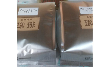 自家焙煎珈琲豆ブルーマウンテンブレンド500g×2 豆