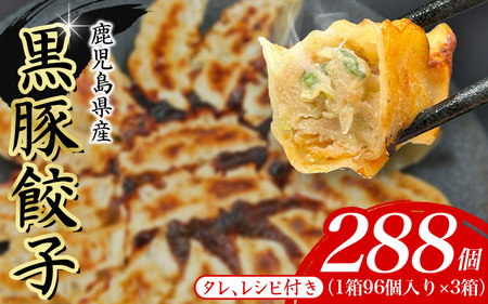 黒豚冷凍餃子288個【gnkt0005】