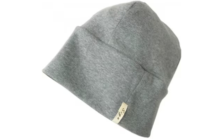 【杢グレー】室内用帽子 オーガニックコットン 天4方ワッチ【canl0003-2】