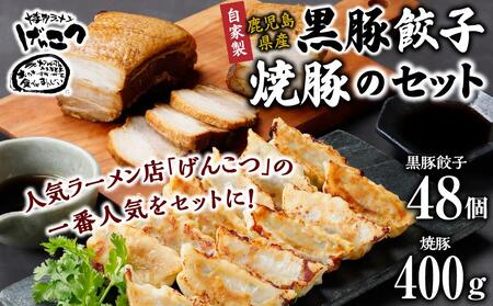 自家製冷凍黒豚餃子と冷凍焼豚のセット(冷凍餃子48 個 焼豚 400 g)[焼き餃子 焼きギョーザ 焼きぎょうざ 自家製 餃子 冷凍餃子 ギョーザ ぎょうざ 国産 こだわり ぎょうざ 国産 料理 黒豚 ラーメン 焼き豚 400g 焼き豚 チャーシュー 大阪府 豊中市 AJ004]