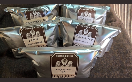 自家焙煎珈琲豆スペシャリティーコーヒーBセット（合計1000ｇ）【粉でお届け】【gdml0022】