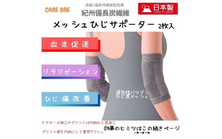 血流促進・筋肉緩和・リラクゼーションの効果　驚きのひじサポーター　2枚入【ebns0008】