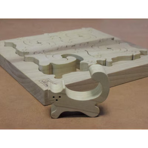 猫の組み積み木 ホオ（朴）【kmky0003】