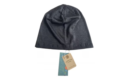 【ブラック】帽子　ベルギーリネン夏ワッチ【canl0020-3】