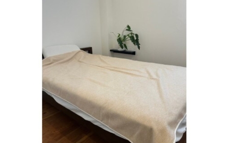 【杢ベージュ】ふんわりオーガニックコットン毛布200*140cm【canl0021】