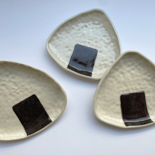 おにぎり皿3枚入りセット / 皿 お皿 キッチン用品 おしゃれ [wase0001]