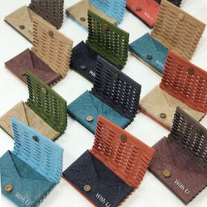 [52-07]紙バンドと和紙の手織り名刺入れ