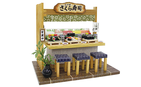 【80-02】にほんのごちそう和食キット 寿司屋 ドールハウスキット