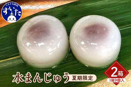 爽菓 水まんじゅう9個入×2箱[大阪府吹田市]スイーツ お菓子 和菓子 和スイーツ 贈り物 ギフト 冷菓 涼菓
