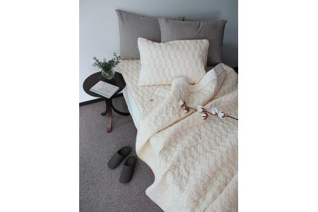 リネンコットンガーゼ ケット・敷パッド・綿ひざ掛け 3点セット シングル [0299]|夏用寝具 国産寝具 寝具セット 新生活寝具 コットン寝具