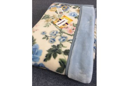 日本製 アクリル マイヤー毛布 シングル ブルー 1枚(新合繊合わせ毛布)1629 [0447]