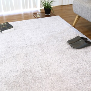 カーペット フロッシュ2 シルバー 190cm×240cm|日本製 国産 敷物 ラグ アース防ダニ 抗菌防臭 防炎 滑り止め 床暖ホットカーペット対応 [5082]