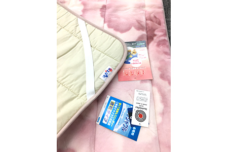 C.R.P加工 ソフトマイヤー 敷パッド シングルサイズ ピンク 1枚 31507柄 [0632]