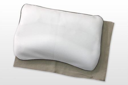 日本の匠の技が光る枕 仰向き寝用まくら 麻100%枕カバー2枚付き[1047]