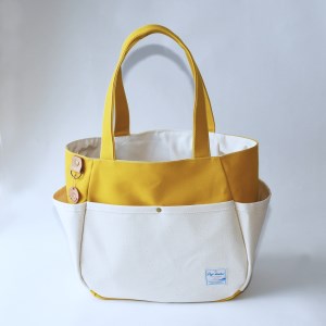 [ころりん工房]ふとっちょころりん/黄色/富士金梅 8号帆布バッグ [3374]