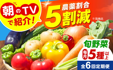 【全6回定期便】 米ぬかで育てた！旬のお野菜セット 詰合せ 詰め合わせ 新鮮 産地直送 おまかせ やさい 野菜セット 大阪府高槻市/ベジ彩ファーム[AOEJ006]