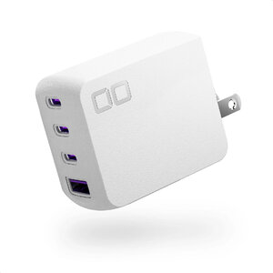 NovaPort QUAD II 100W 3C1A(ホワイト)｜急速充電器 PD [世界最小級 CIO独自技術 NovaIntelligence NovaEngine搭載] 4ポート USB-C×3 + USB-A×1 ACアダプター コンセント 軽量 iPhone 15 Android Galaxy MacBook iPad向け ノートPC [2529]