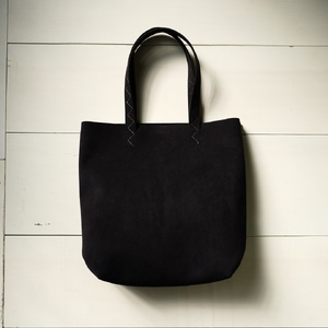 トートバッグ (ブラック) Ultrasuede (R)|人工皮革 服飾雑貨 メンズ レディース 男女兼用 田村製作所 大阪府守口市 [2582]