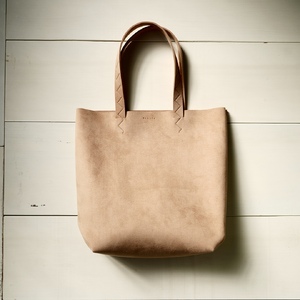 トートバッグ (キャメル) Ultrasuede (R)|人工皮革 服飾雑貨 メンズ レディース 男女兼用 田村製作所 大阪府守口市 [2584]