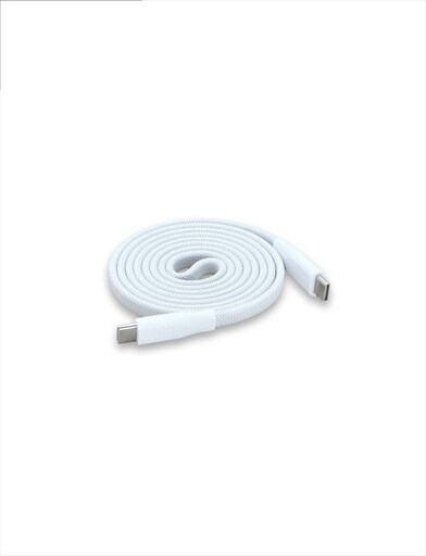 CIO ケーブル Mate Flat Spiral Cable CtoC Type-Cケーブル 充電 iPhone スマートフォン iPad ナチュラルホワイト [2659]