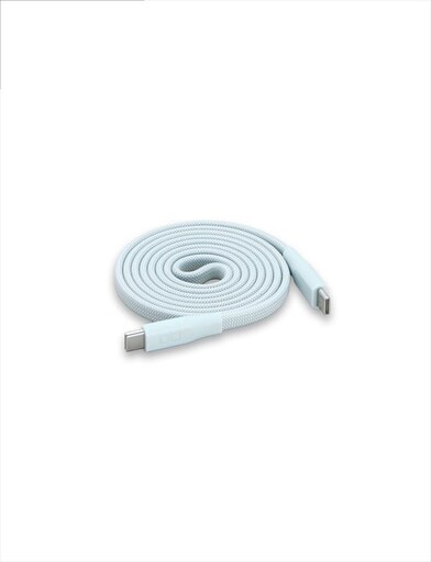 CIO ケーブル Mate Flat Spiral Cable CtoC Type-Cケーブル 充電 iPhone スマートフォン iPad カームブルー [2660]