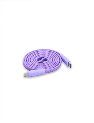 CIO ケーブル Mate Flat Spiral Cable CtoC Type-Cケーブル 充電 iPhone スマートフォン iPad パープル [2663]