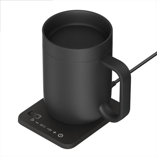 CIO 保温マグカップ カップウォーマー ワイヤレス充電器 MugWarmer 2 ブラック [2666]