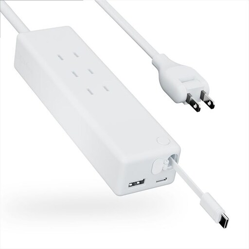 CIO 電源タップ マルチタップ 延長コード 1.5m USB-C×2 USB-A×1 Mate Tap002 ナチュラルホワイト [2668]
