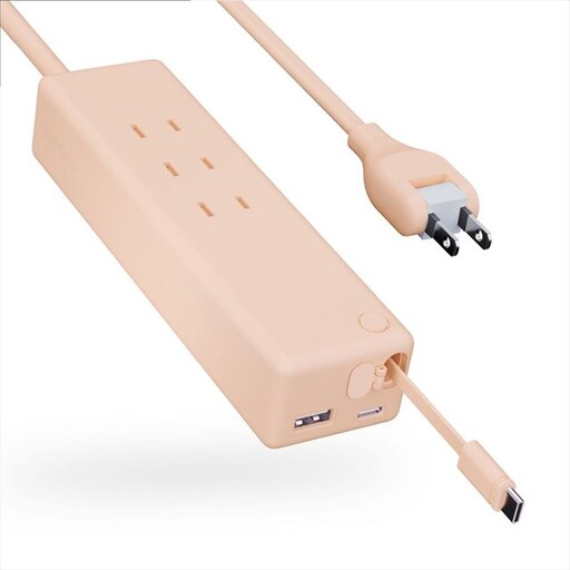 CIO 電源タップ マルチタップ 延長コード 1.5m USB-C×2 USB-A×1 Mate Tap002 シェルピンク [2669]