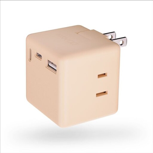 CIO 充電器 電源タップ コンセント マルチタップ 急速充電 USB-C×2 USB-A×1 Mate Tap001 シェルピンク [2687]