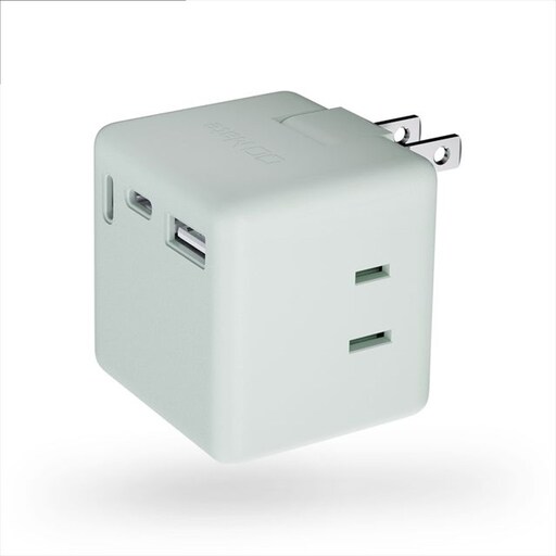 CIO 充電器 電源タップ コンセント マルチタップ 急速充電 USB-C×2 USB-A×1 Mate Tap001 カームブルー [2689]