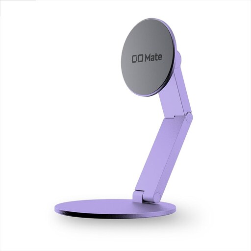 CIO スマホスタンド 卓上 iPhone マグネット式 マグセーフ MagSafe 折りたたみ 角度調整 Mate Magnet Stand エアリーパープル [2710]
