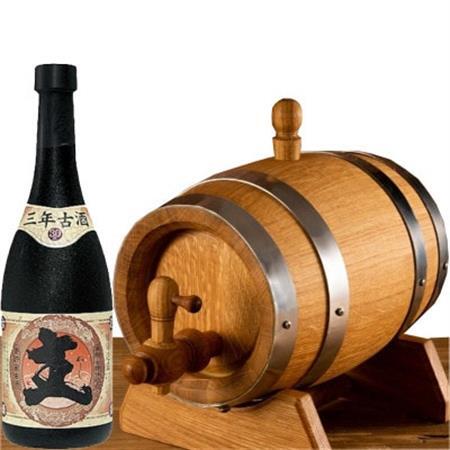 枚方熟成泡盛 主3年古酒 30度 720ml × 1本 +本格熟成ミニ樽2Lサイズ オリジナルセット【1665871】