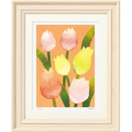 イラスト作家「菜生」アートフレーム〈チューリップF〉花【1675713】