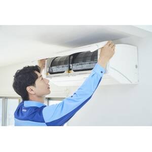 【茨木市内のみ】エアコンクリーニング〈壁掛けタイプ 幅120cm未満〉+エアコン抗菌コート_ 地域サービス  _【1247425】
