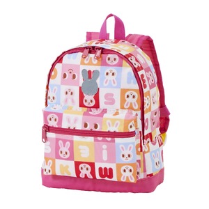 O102(ピンク)ミキハウス パズルブロックシリーズリュック Sサイズ(ピンク)[mikihouse リュックサック 6L 6リットル 子供 こども 遠足 かばん カラフル 男の子 女の子 おでかけ 大阪府 八尾]