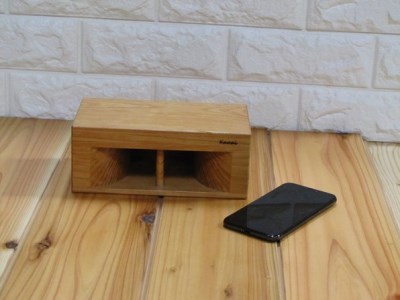 G120　iPhone用木製スピーカー　ウッドボックス