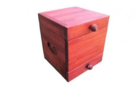 手作り木製 メイクボックス
