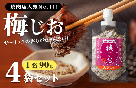 【スピード発送】焼き肉専門店 梅じお ガーリック スパイス 90g×4袋 お試し