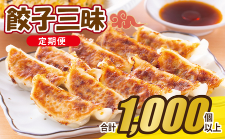 [合計1000個以上]餃子三昧 定期便 88個×12回[自家製 薄皮 手作り ぎょうざ 惣菜 毎月配送]
