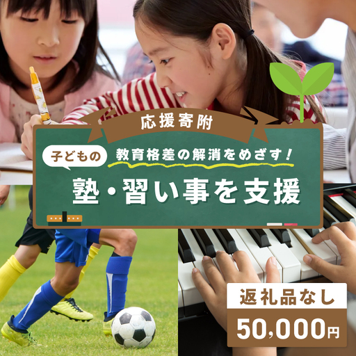 【返礼品なし】教育格差の解消をめざす！子どもの塾・習い事を支援する応援寄附（大阪府泉佐野市）　