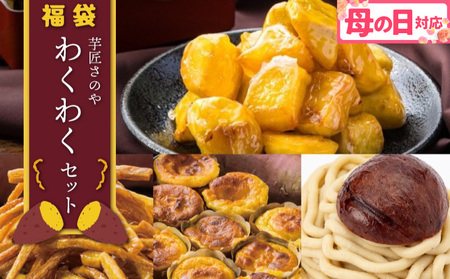 [母の日]芋匠さのや 福袋 わくわく スイーツセット(スイートポテト/モンブラン/大学芋/芋けんぴ)